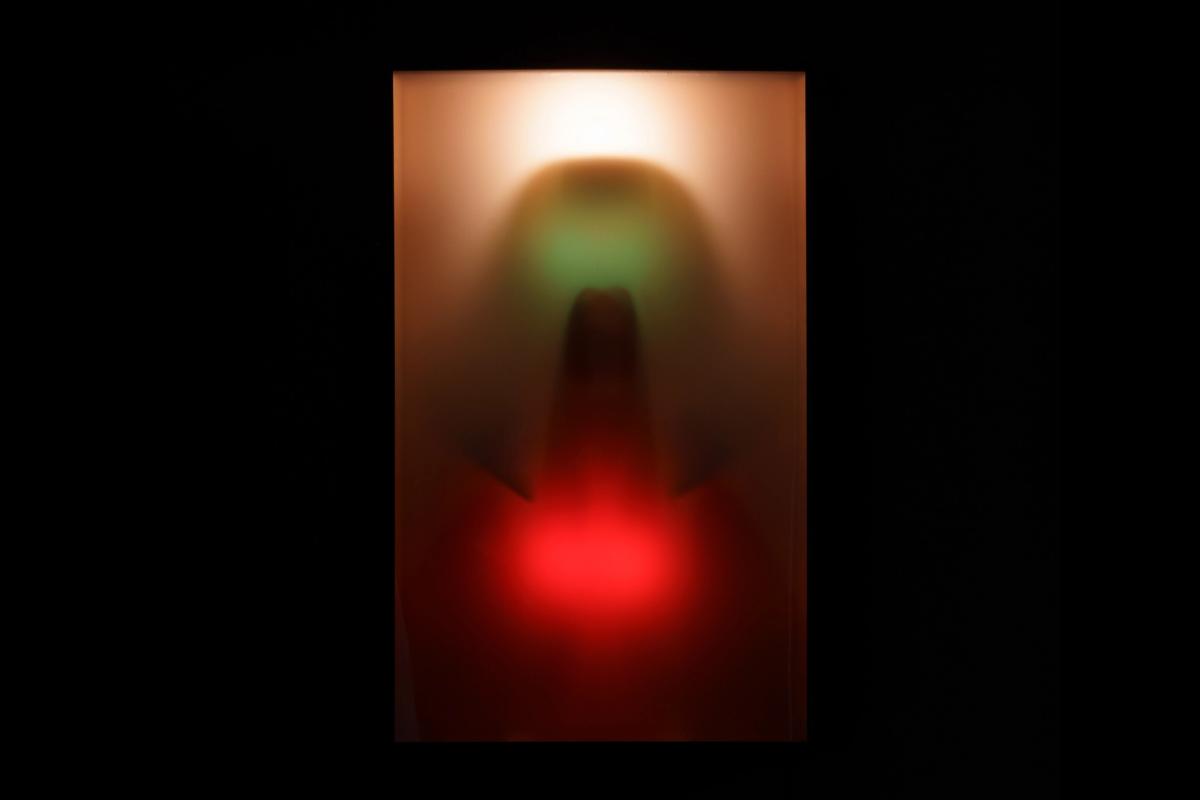 Abraham Palatnik, Kinechromatic device (Verical sequence S-30) (around 1950s). Courtesy the artist's estate and Nara Roesler. Photo: Flavio Freire.