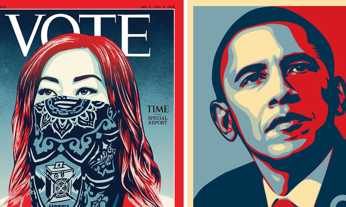 Shepard Fairey—creator of famous Obama 'Hope' new Time ahead of US election