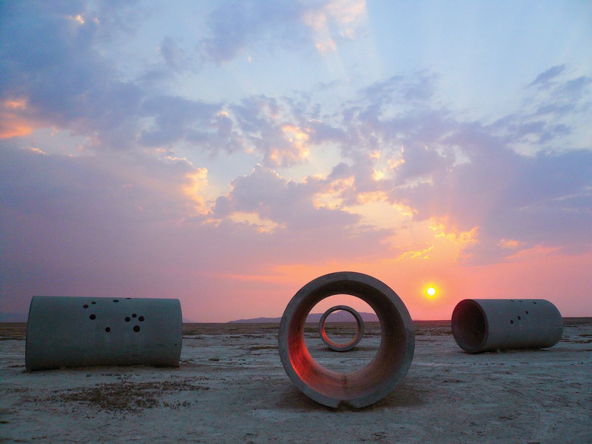 The genesis of Nancy Holt’s famous Sun Tunnels (1973–76) in the Utah desert can be seen in the Dia show © Holt-Smithson Foundation and Dia Art Foundation; Licensed by VAGA; Photos: ZCZ Films/James Fox and Nancy Holt