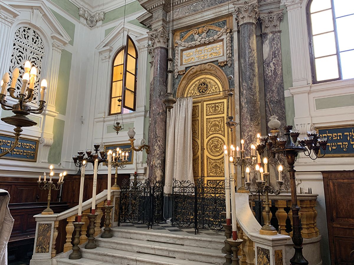 The synagogue, designed by Giuseppe del Rosso in 1786, attracts thousands of visitors every year Opera Laboratori