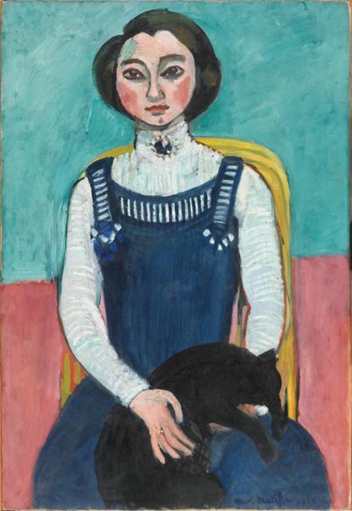 Marguerite au chat noir (1910), Henri Matisse Photo © G. Meguerditchian - Centre Pompidou, Mnam-Cci/Dist. RMN-GP