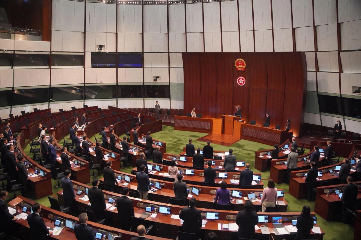 Hong Kong lawmakers passed Article 23 on Tuesday 19 March

Photo: Xinhua / Alamy Stock Photo