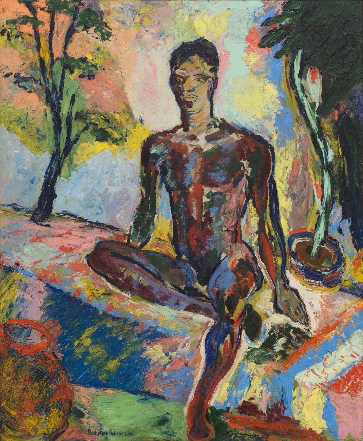 Beauford Delaney's Dark Rapture (James Baldwin), 1941 Courtesy of Michael Rosenfeld Gallery, LLC