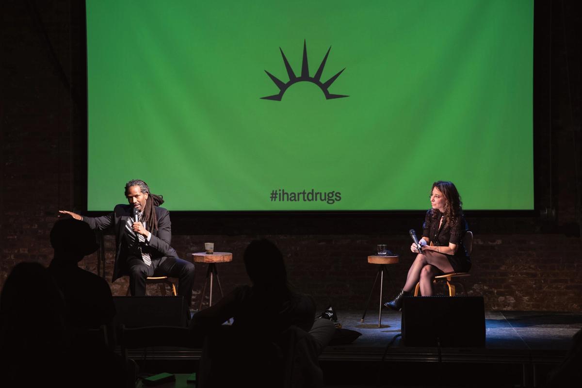 Janna Levin in conversation with Dr Carl Hart at Pioneer Works, 20 April 2021 Photo: Walter Wlodarczyk, courtesy of Pioneer Works