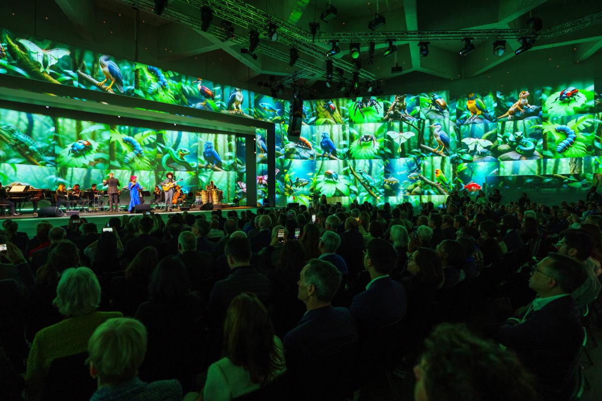 WEF’s 2024 annual meeting opening concert featured a projection of Refik Anadol’s Large Nature Model
World Economic Forum: Boris Baldinger