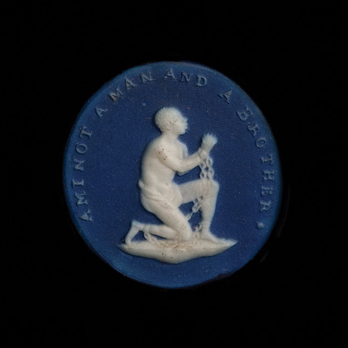 An anti-slavery medallion (around 1787) from the American Philosophical Society, Philadelphia, attributed to Wedgwood and part of the campaign against the transatlantic slave trade
American Philosophical Society, Philadelphia