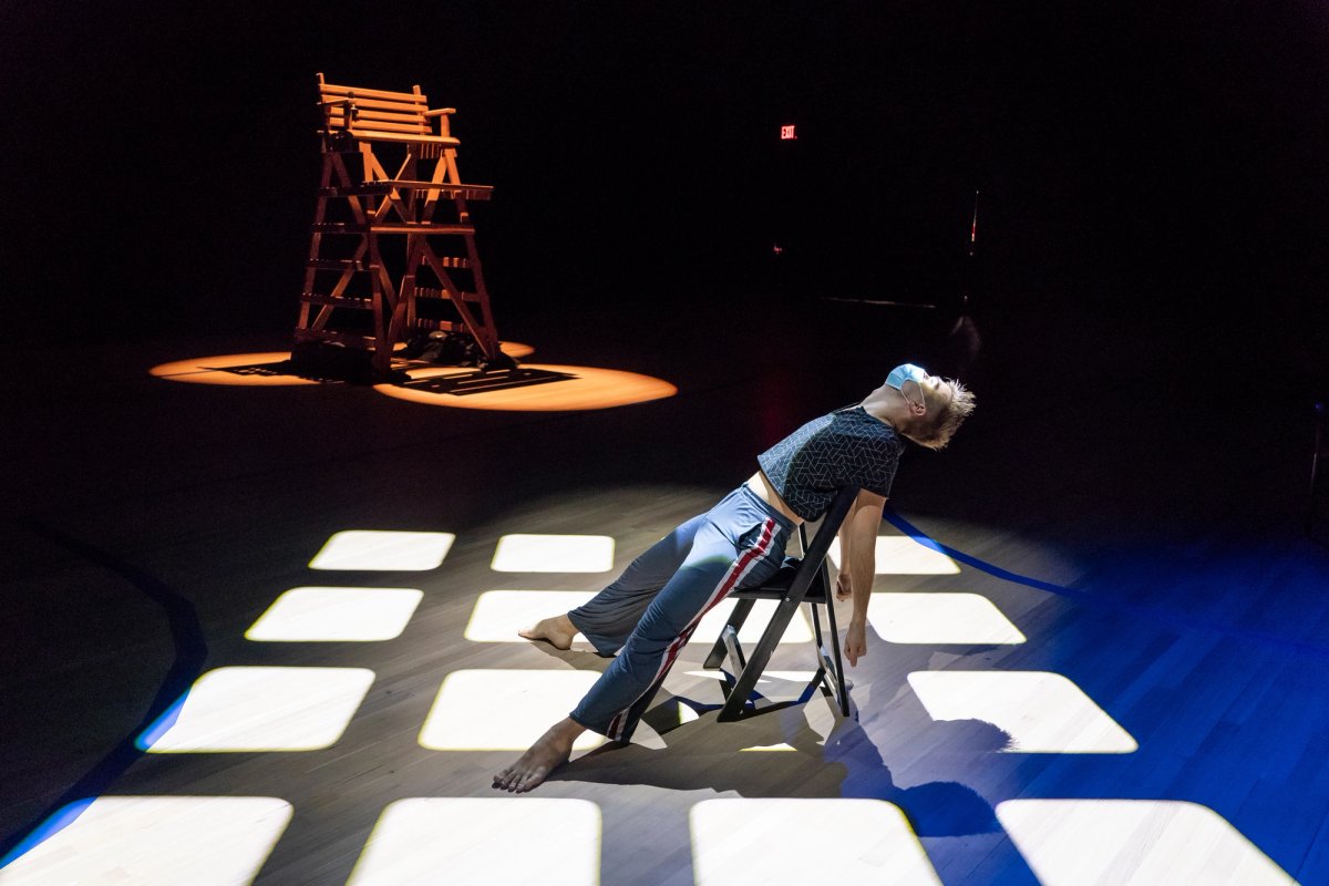 A rehearsal of Bill T. Jones, Afterwardsness (2020), at the Park Avenue Armory Photo: Stephanie Berger