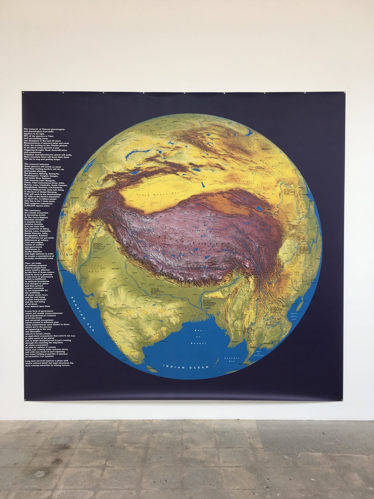 Newton and Helen Mayer Harrison, Tibet Is the High Ground, 2010-present Courtesy the artists and Various Small Fires