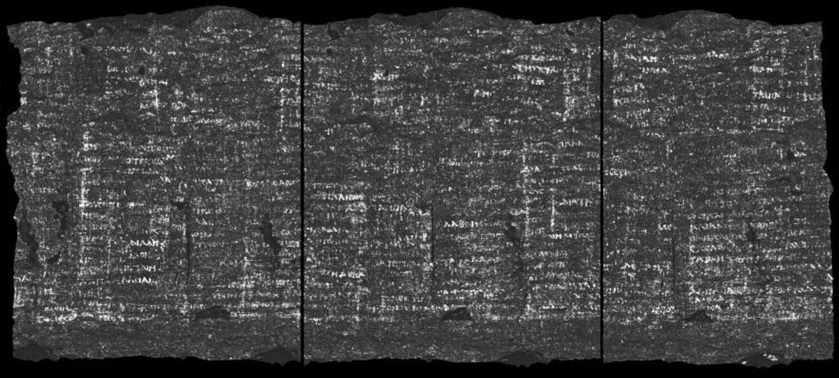 Words located so far include διατροπή (disgust), φοβ (fear), and βίου (life)

Courtesy of Vesuvius Challenge