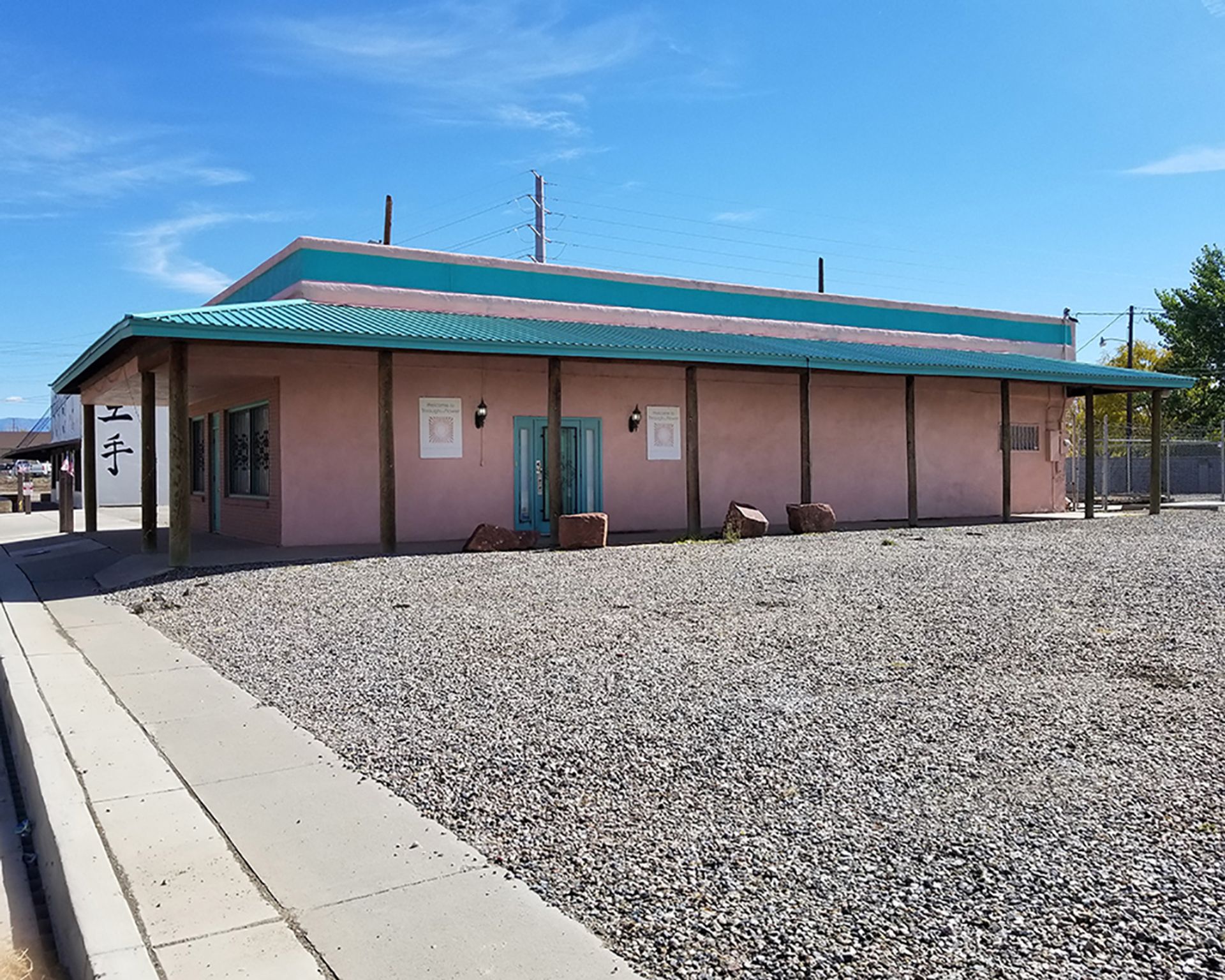 A building in Belen, New Mexico where a Judy Chicago museum was proposed Courtesy of Through the Flower