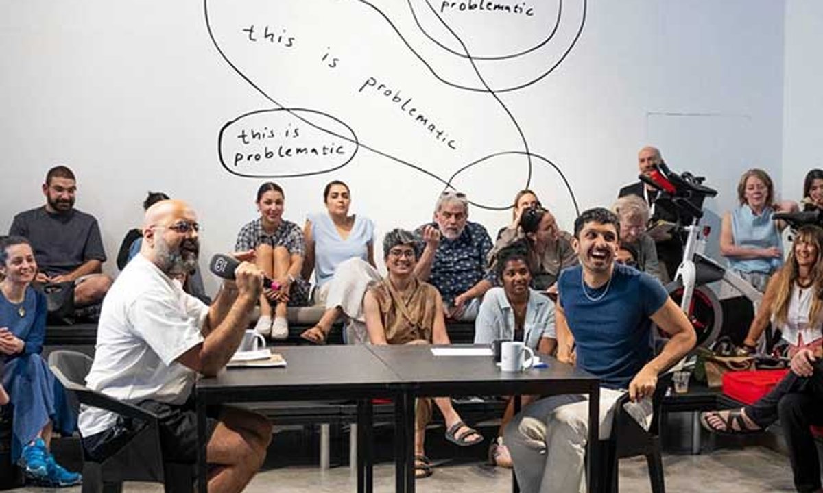 In Dubai, the art-world panel discussion gets a sporty makeover