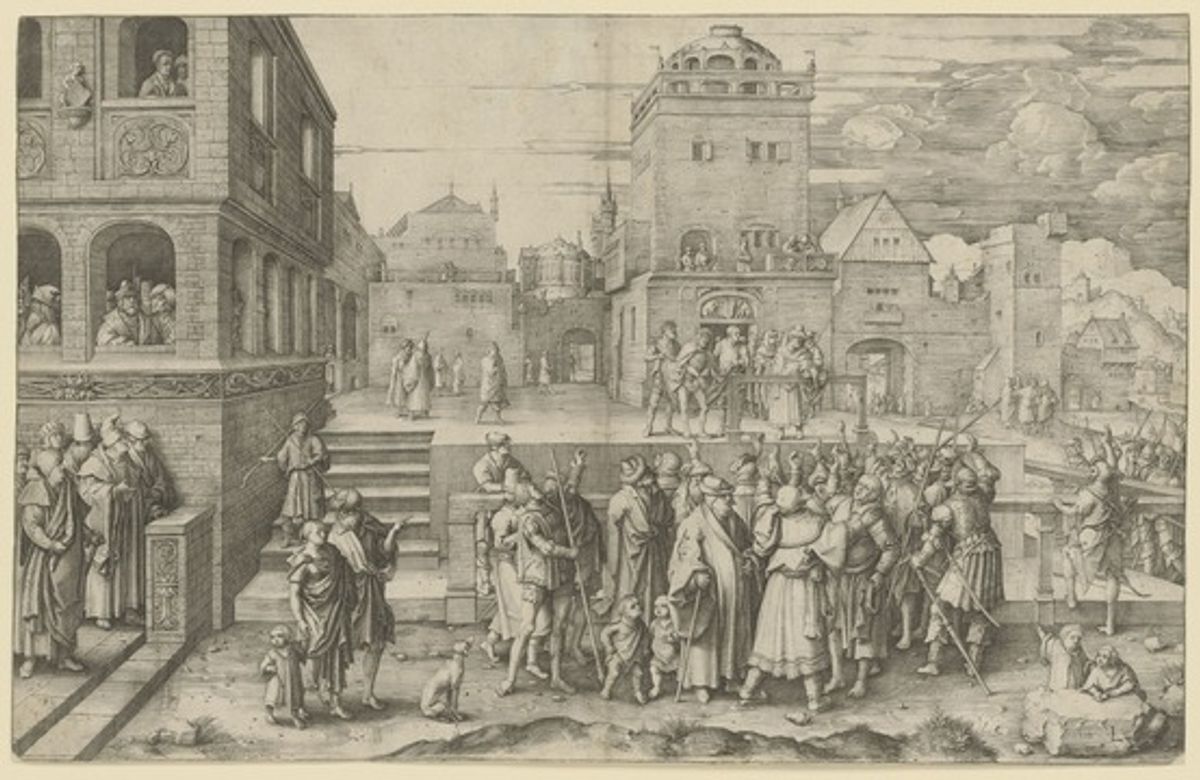 Lucas van Leyden’s engraving Large Ecco Homo (1510) (© Staatliche Graphische Sammlung München)