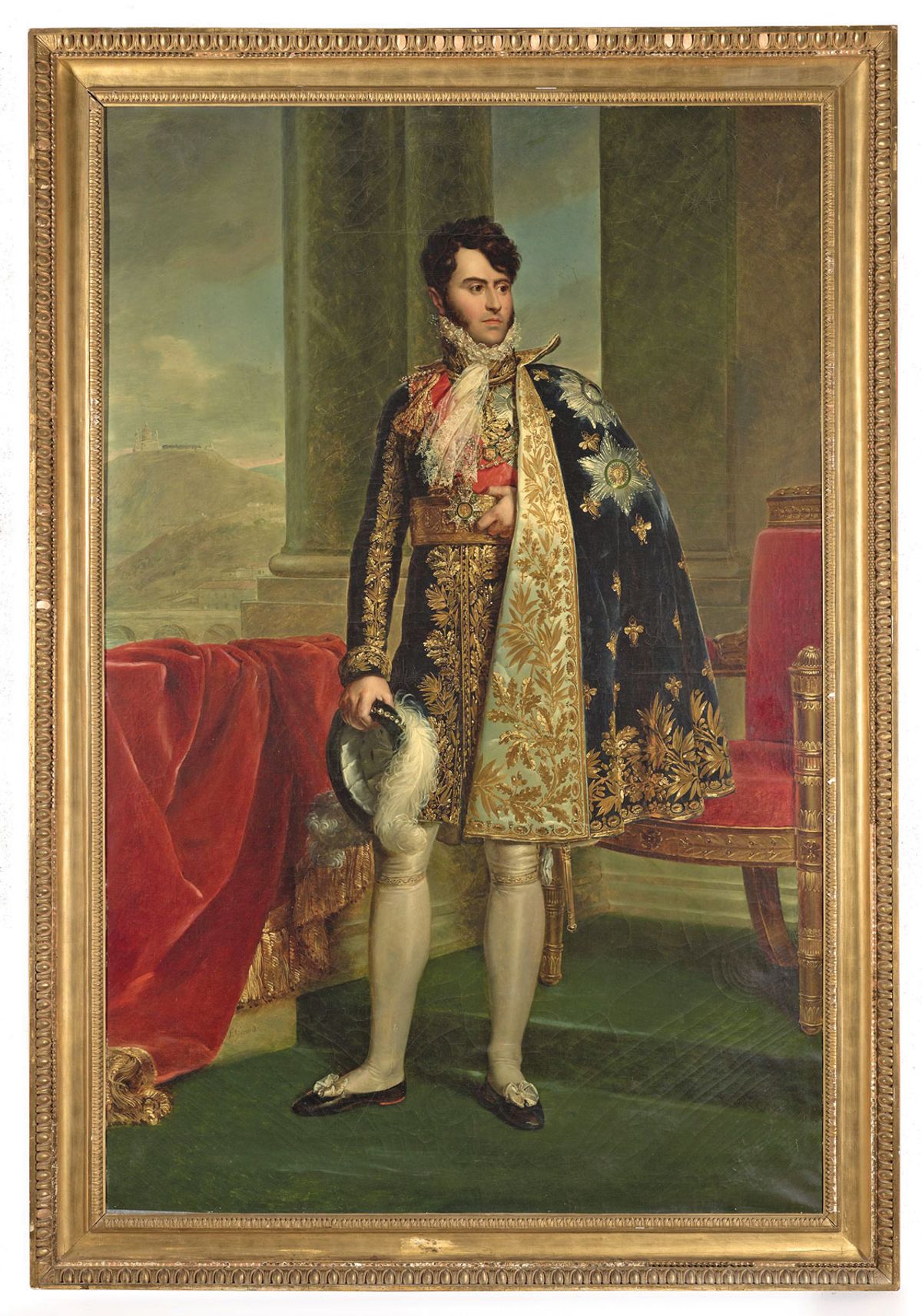 The seven-foot-tall portrait, still in its original frame, is said to be in pristine condition © The Frick Collection, New York