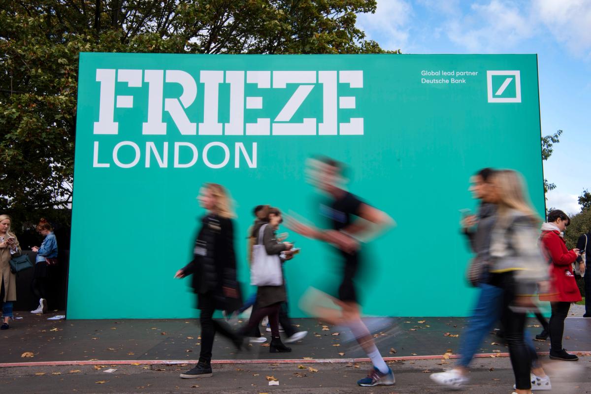 The entrance to Frieze London in 2019
Courtesy of Frieze
