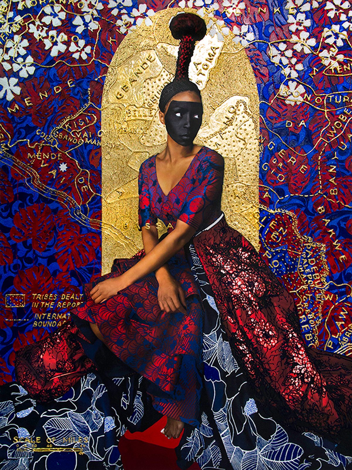 Lina Iris Viktor, Eleventh (2018), what the artist calls the "mother work" in her new series for her New Orleans exhibition Courtesy of the artist and Mariane Ibrahim Gallery
