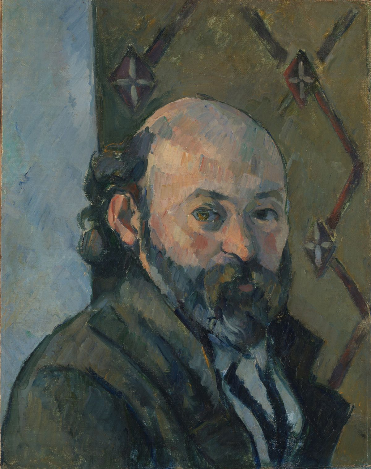 Cézanne's Self Portrait (around 1880-01) in the collection of London's National Gallery © The National Gallery; London