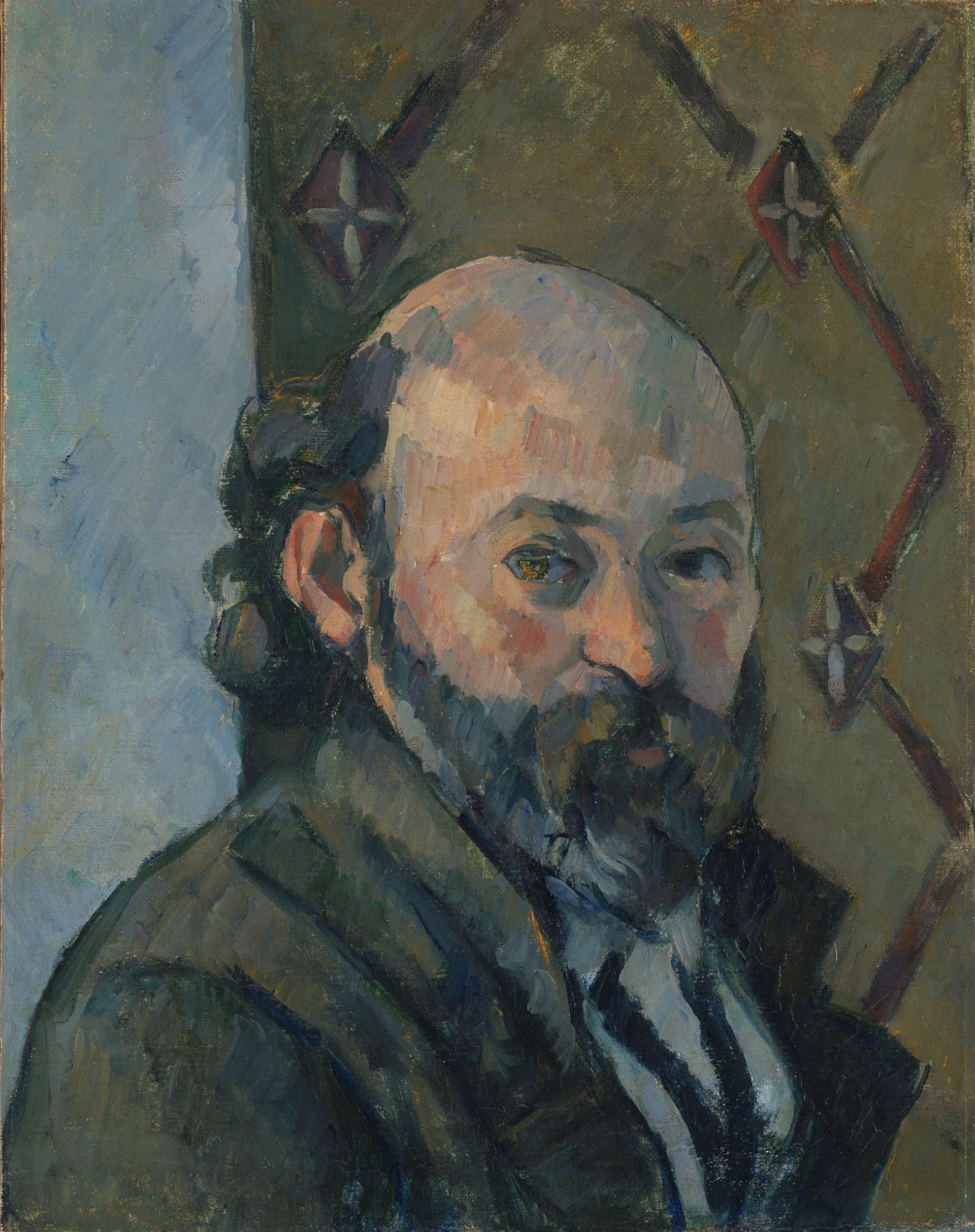 Cézanne's Self Portrait (around 1880-01) in the collection of London's National Gallery © The National Gallery; London