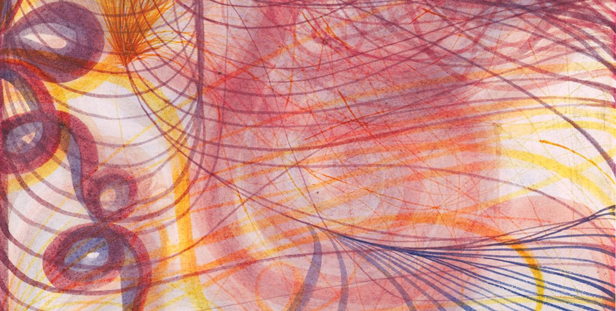 Detail of Georgiana Houghton's Flower of Samuel Warrand, August 19th 1862