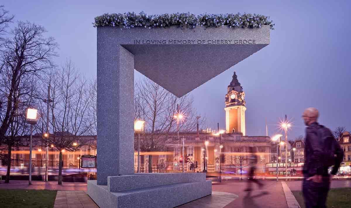 A rendering of the Adjaye Associates design for the memorial to Cherry Groce Courtesy of Adjaye Associates
