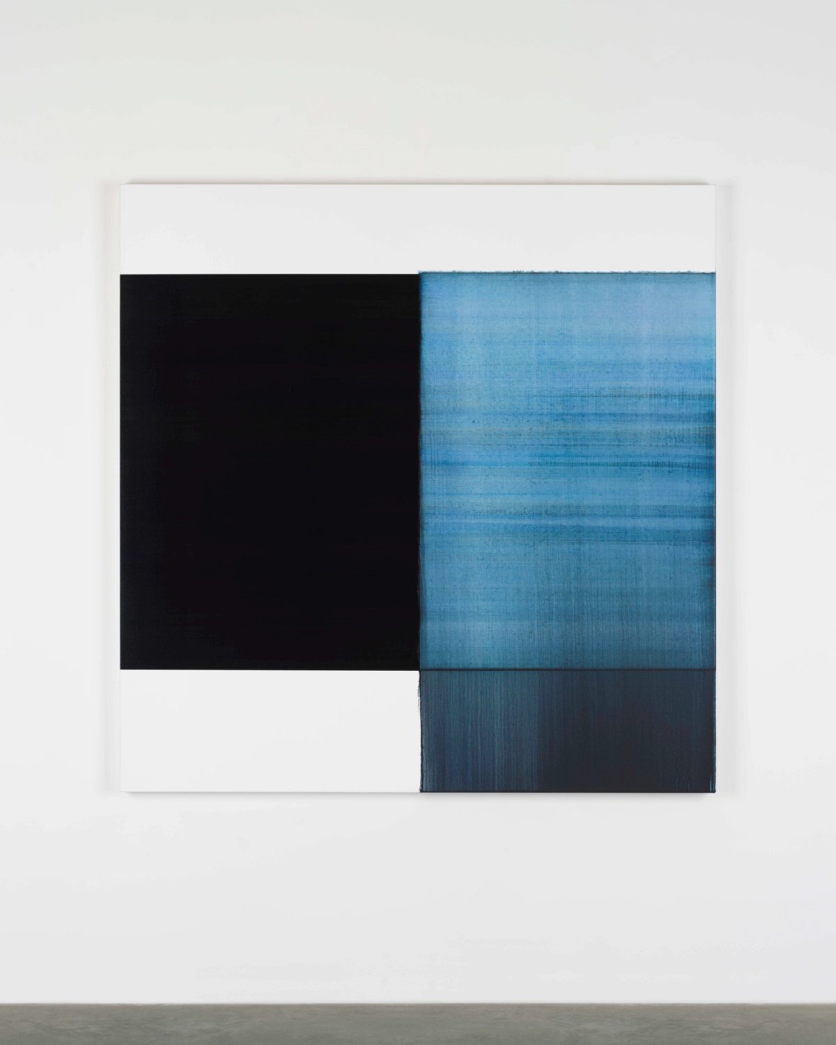 Callum Innes, Exposed Painting Byzantine Blue (2018) © Callum Innes. Courtesy of Sean Kelly, New York
