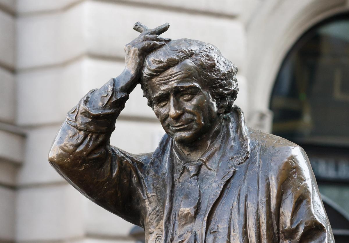 In 2014, the city of Budapest unveiled a life-size bronze statue of Columbo in celebration of the actor’s Hungarian roots Photo: Ken Owen via Flickr