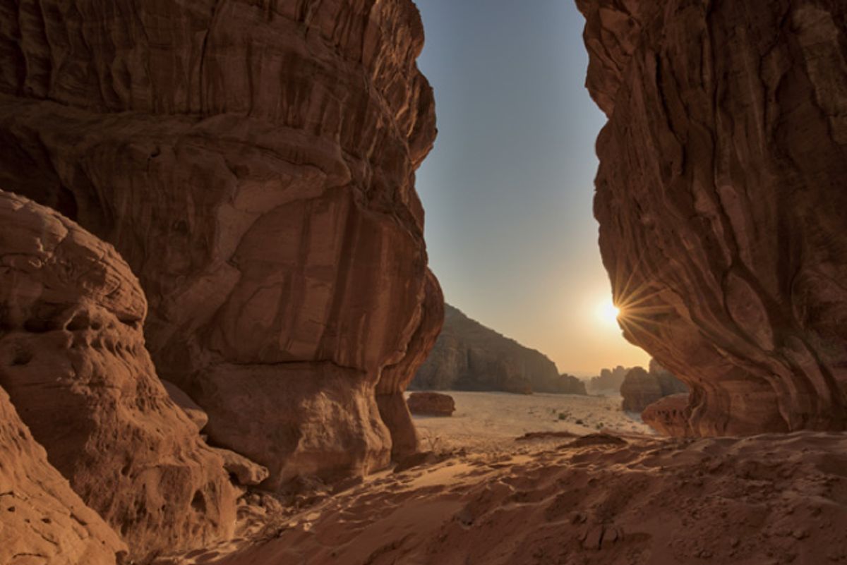 The canyon in Ashar, AlUla, where Desert X AlUla will take place Photo © Nick Jackson, courtesy of RCU and Desert X
