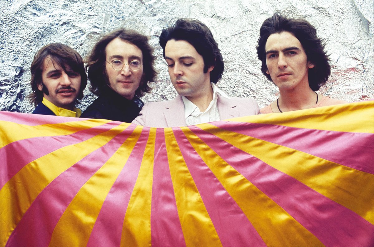 Photo session at Thomson House, London. 28 July 1968 © Apple Corps Ltd.