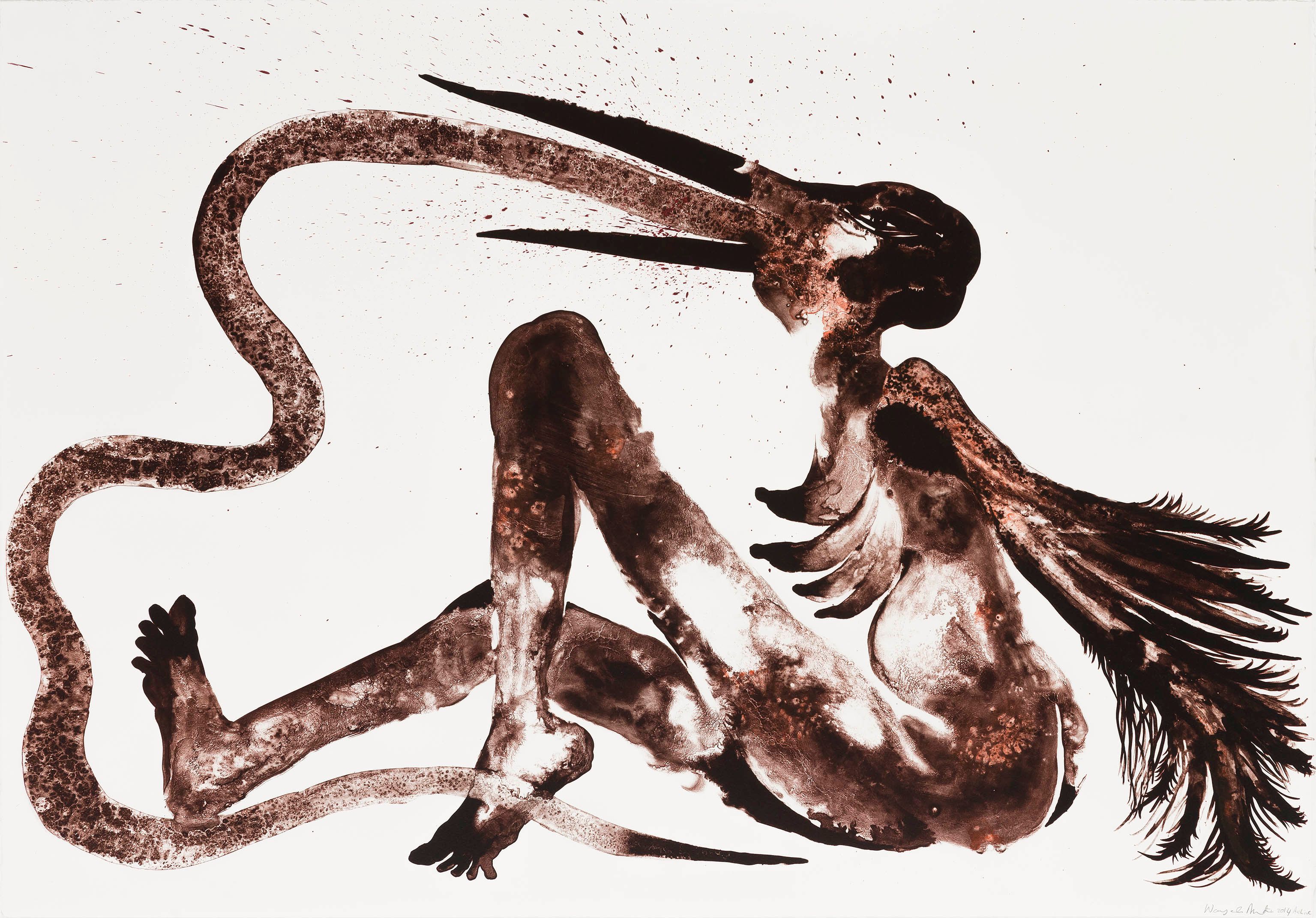 Wangechi Mutu's Snake Eater (2014) Photo: Lars Gundersen © Edition Copenhagen
