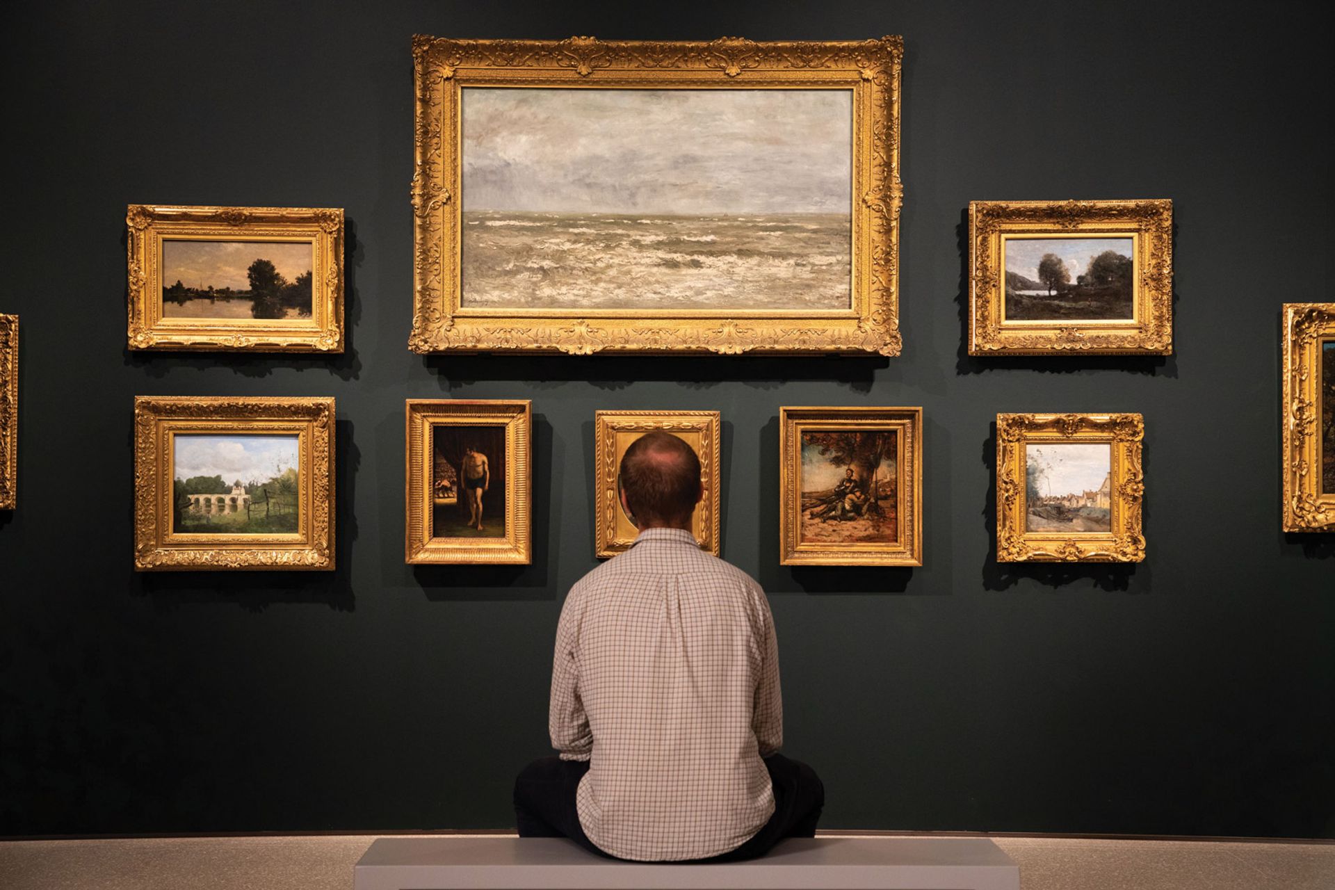 Gallery view of Gauguin and the Impressionists at the Royal Academy of Arts. Photo: © David Parry/ Royal Academy of Arts