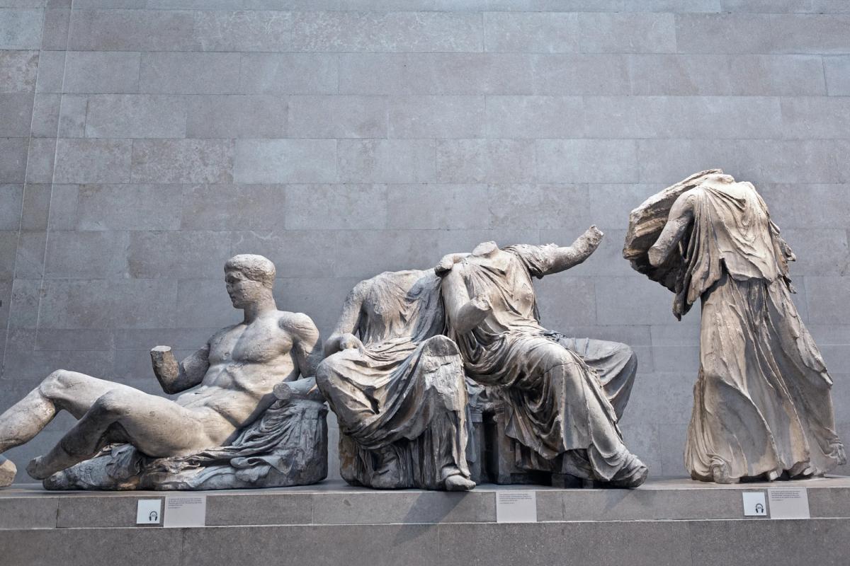 A few of the Parthenon Marbles, currently on display at the British Museum, London Photo: Tony French / Alamy