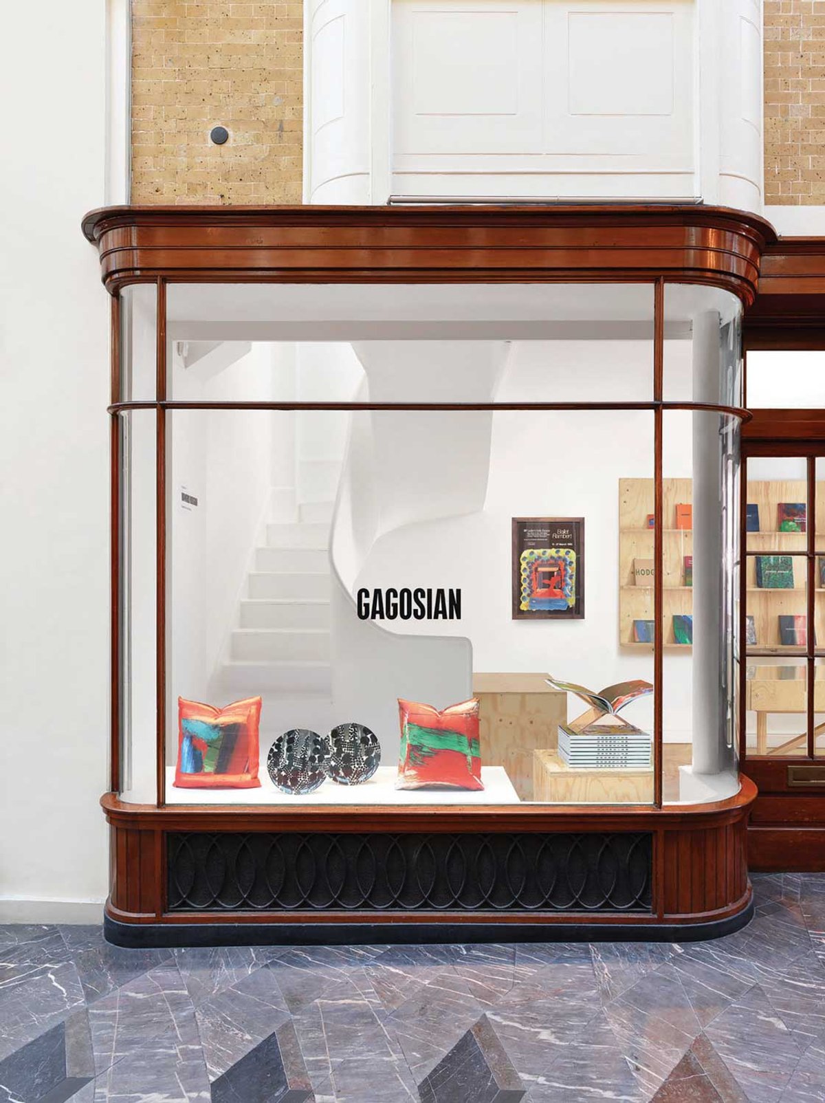 A £65 artist-inspired cushion today, an original painting costing a lot more tomorrow? The Gagosian Shop in London’s “takeover” by its Howard Hodgkin Home line offers a “client gateway” model for art and luxury
Photo: Prudence Cuming