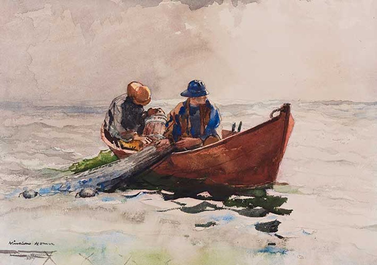 Winslow Homer's The Dory (1887). Watercolour was a medium the artist only took seriously from mid-career onwards
© Museum of Fine Arts, Boston
