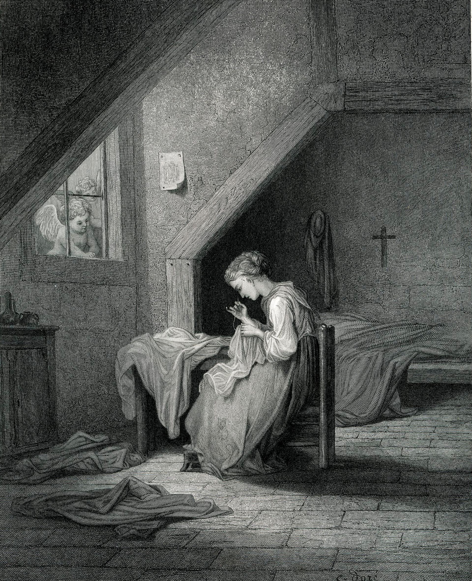 Gustave Doré’s illustration of “The Song of the Shirt” in The Favourite Poems of Thomas Hood (1870)Photo: duncan1890 via iStock