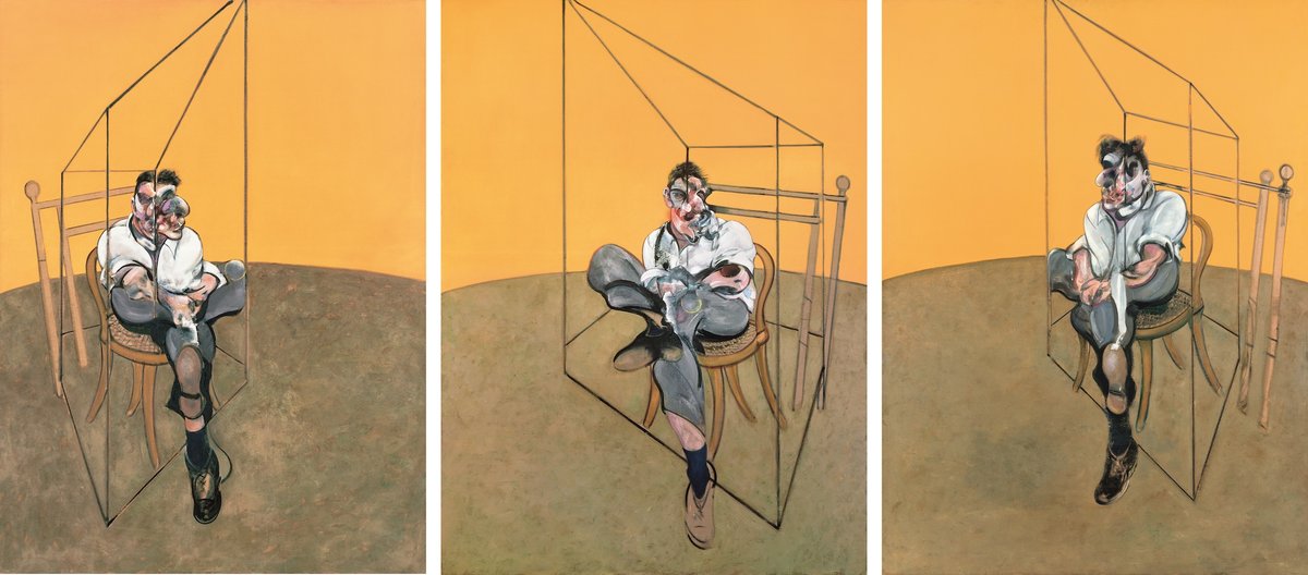 Francis Bacon, Three Studies of Lucian Freud, 1969, Los Angeles County Museum of Art, gift of Elaine P. Wynn © The Estate of Francis Bacon