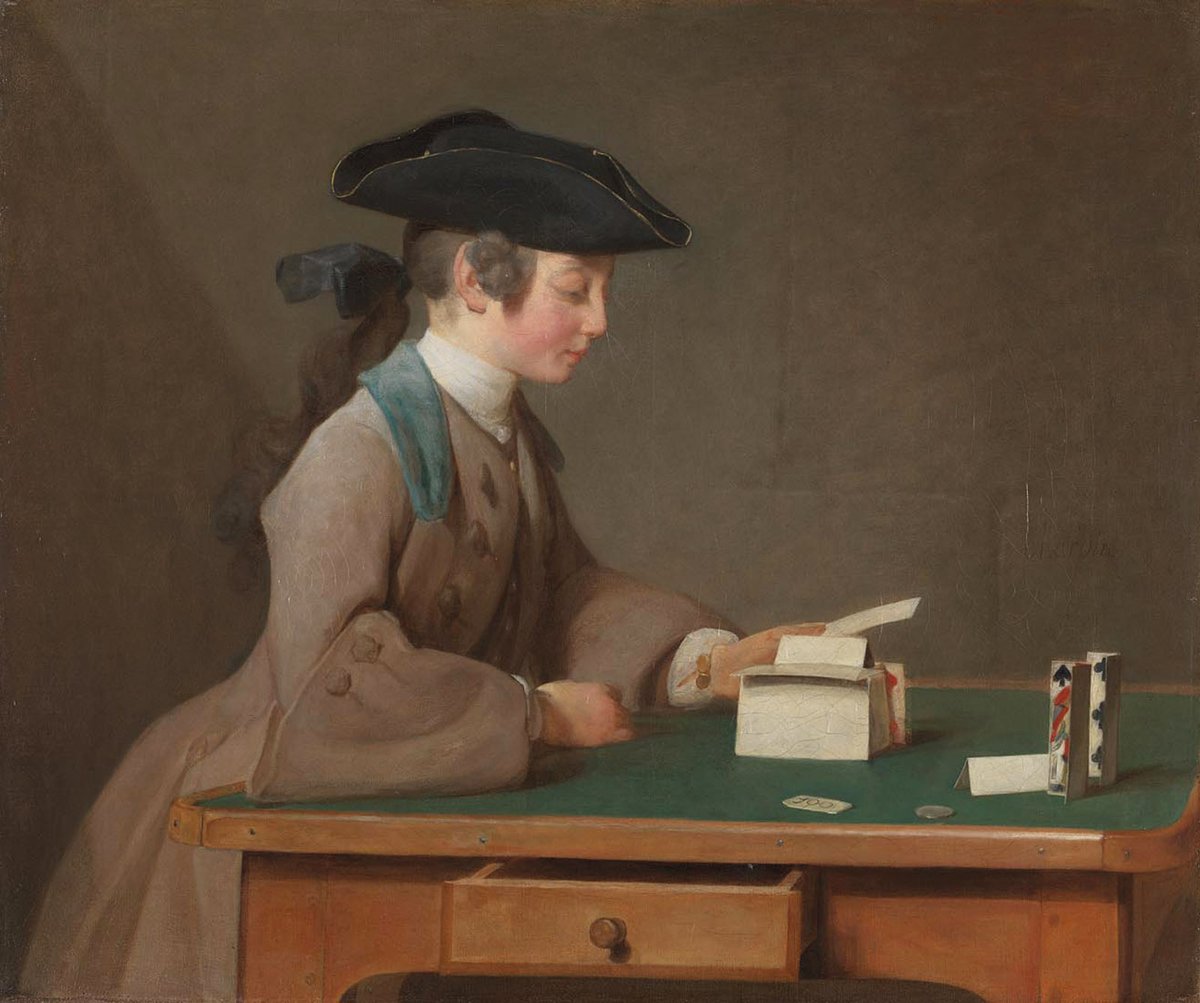 The House of Cards (1741) by Jean-Siméon Chardin is one of the great treasures of the National Gallery © The National Gallery, London