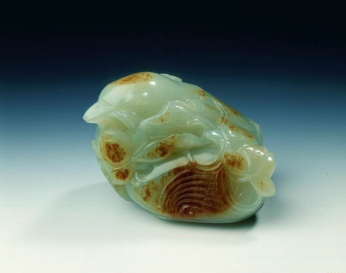 Stolen jade mandarin ducks with lotus flowers (probably 18th century) Avon and Somerset Constabulary