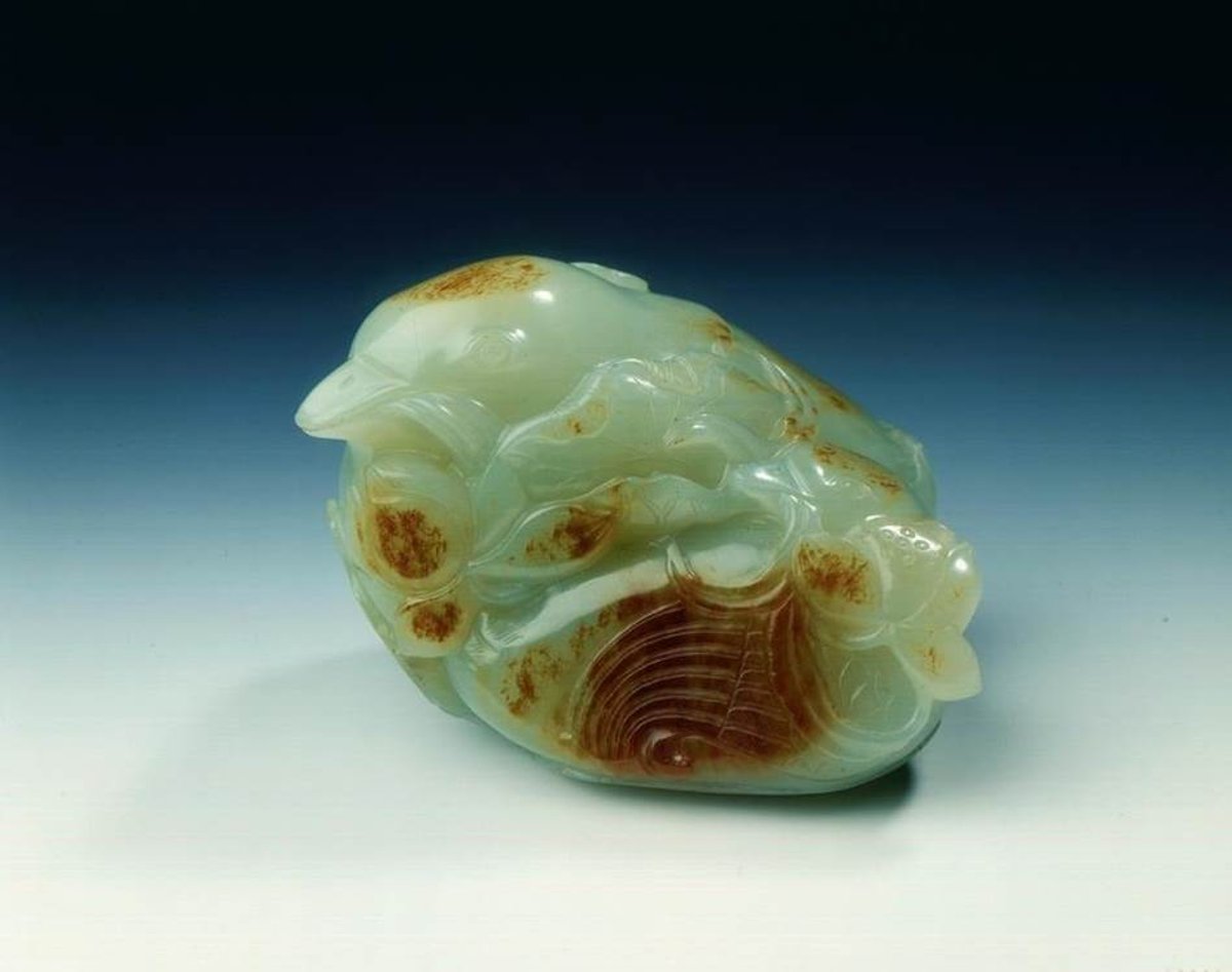 Stolen jade mandarin ducks with lotus flowers (probably 18th century) Avon and Somerset Constabulary