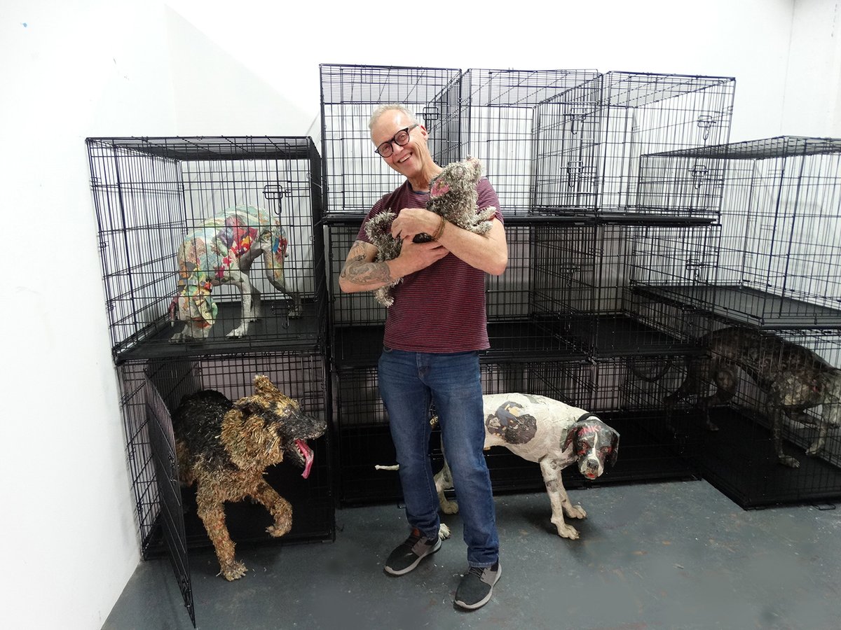 Will Kurtz with his "dogs"