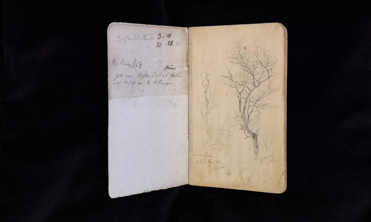 Rare Caspar David Friedrich sketchbook jointly acquired by Berlin, Dresden and Weimar museums Rare Caspar David Friedrich sketchbook jointly acquired by Berlin, Dresden and Weimar museums