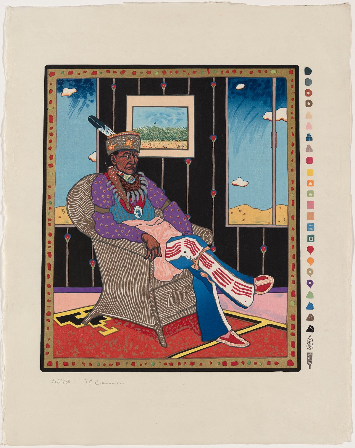 T.C. Cannon’s Collector #5 (1978) Courtesy the National Gallery of Art, Washington, DC