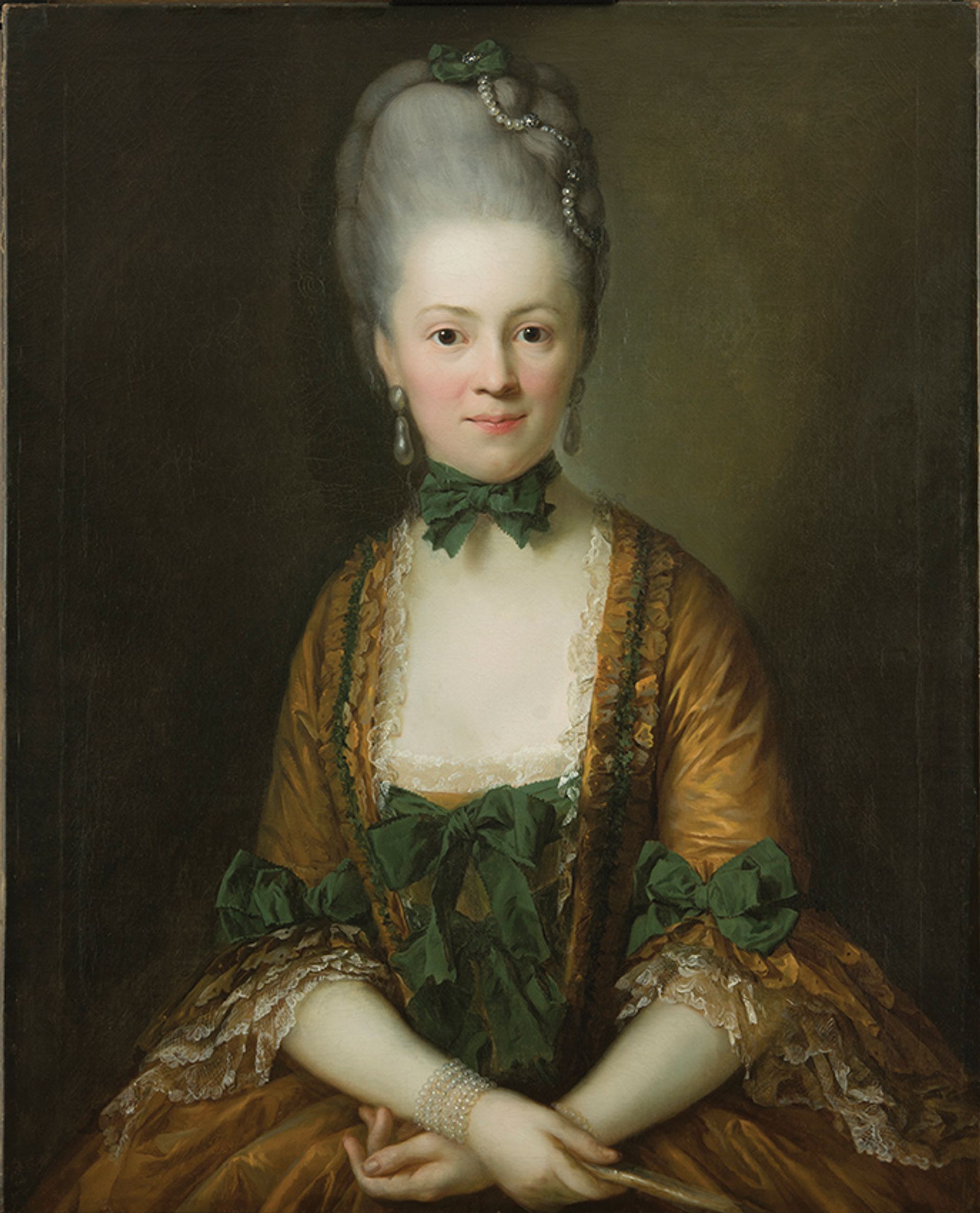 Anton Graff’s 1772 portrait of Henriette Caroline von Carlowitz after conservation Photo: Kerstin Krainer; © Staatliche Museen zu Berlin; Nationalgalerie