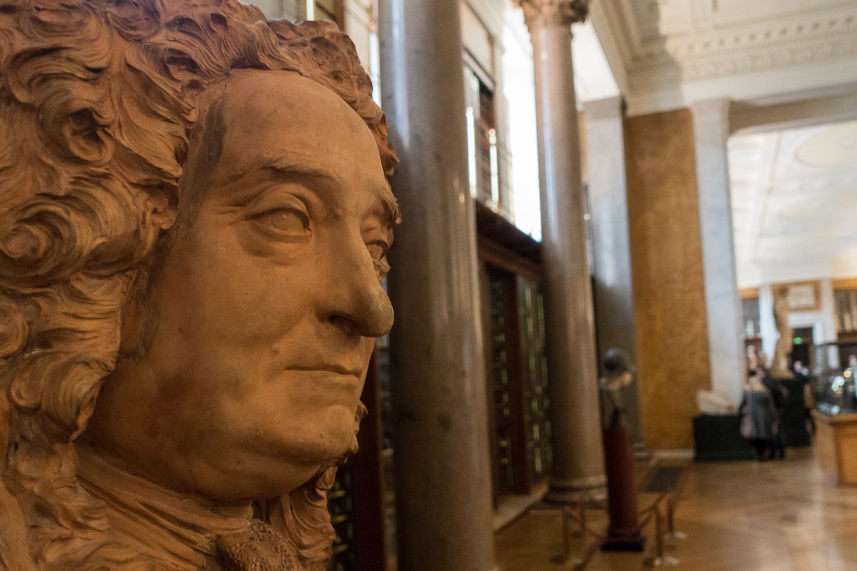 The redisplay of the Hans Sloane bust is part of the British Museum’s efforts to address Britain’s colonial past Photo: Paul Hudson