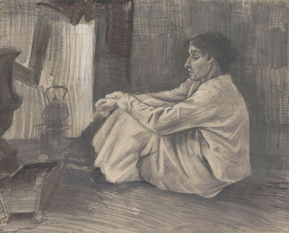 © Van Gogh, Woman (Sien) seated near the Stove (April 1882) Courtesy of Kröller-Müller Museum,  Otterlo