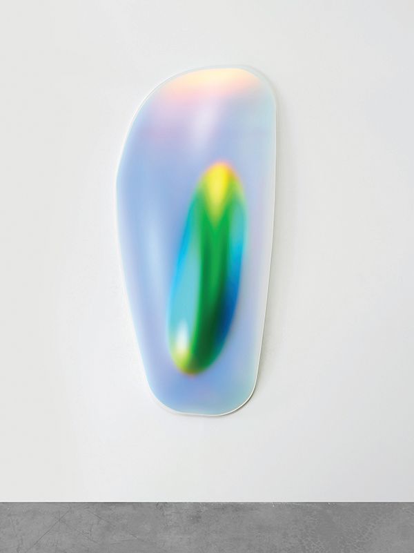 Gisela Colon, Hyper Ellipsoid (Gold Aqua) (2017) Diane Rosenstein Gallery