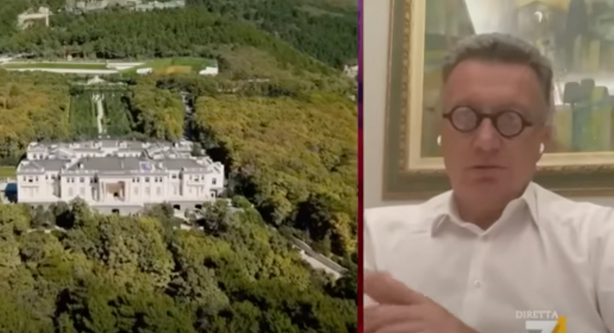 Italian architect Lanfranco Cirillo, shown here in a recent interview, is under investigation for tax crimes.
© La7 Attualità / Youtube