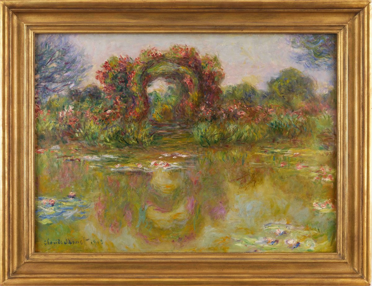 Claude Monet's Bassin aux nymphéas, les rosiers, 1913
Courtesy of China Guardian