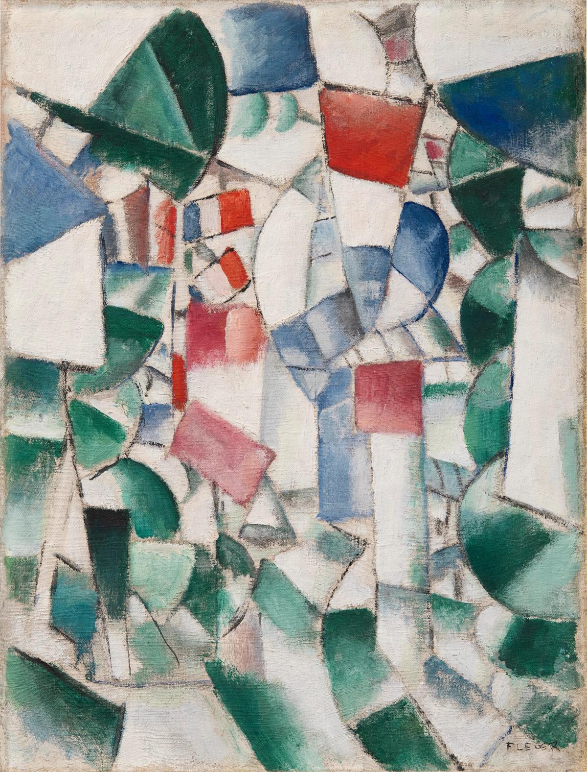 Fernand Léger, Le 14 juillet ou la maison sous les abres, 1912-13. Courtesy of Phillips.