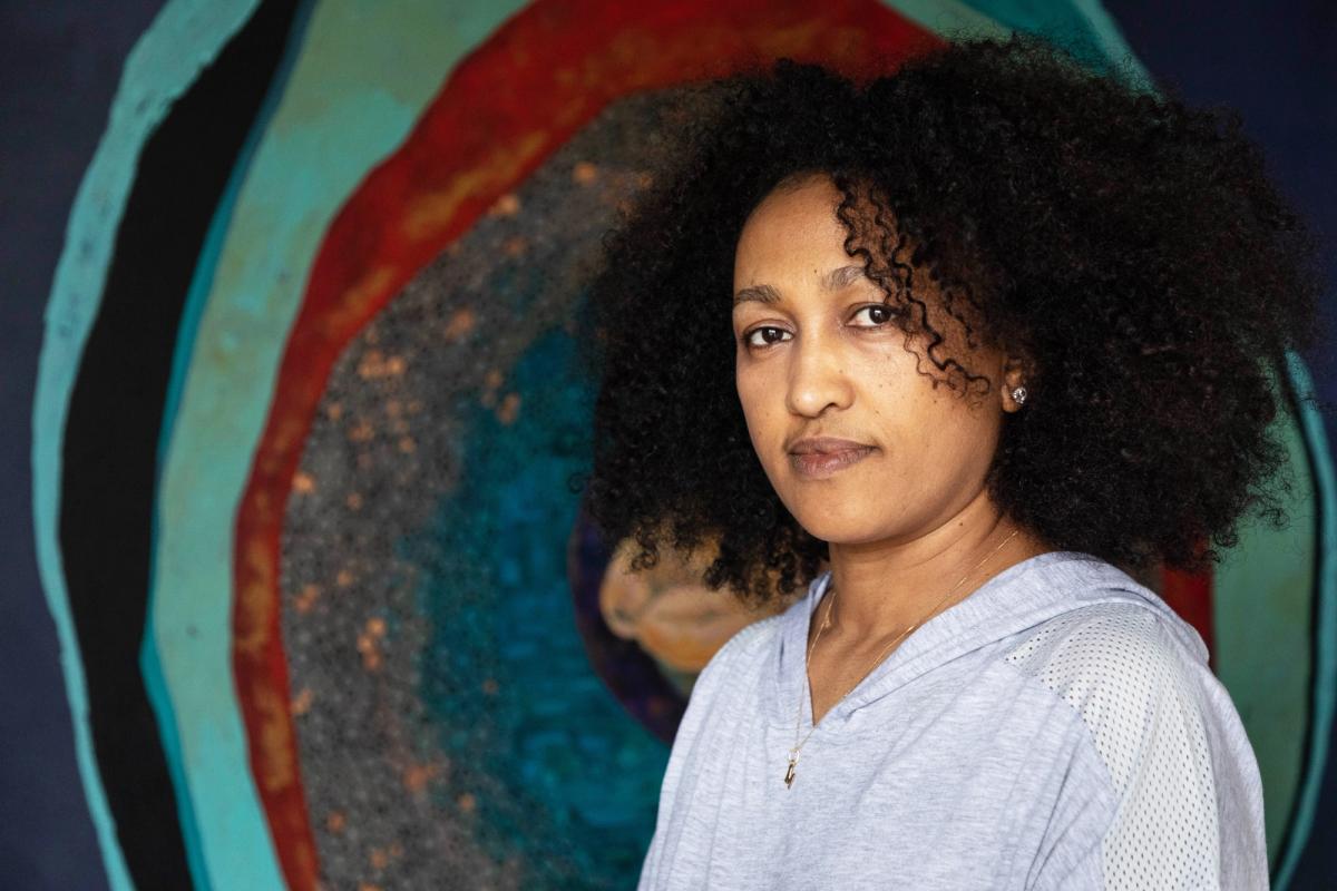 Merikokeb Berhanu exhibited at the 2022 Venice Biennale
Courtesy Dawn Whitmore Photography and Addis Fine Art