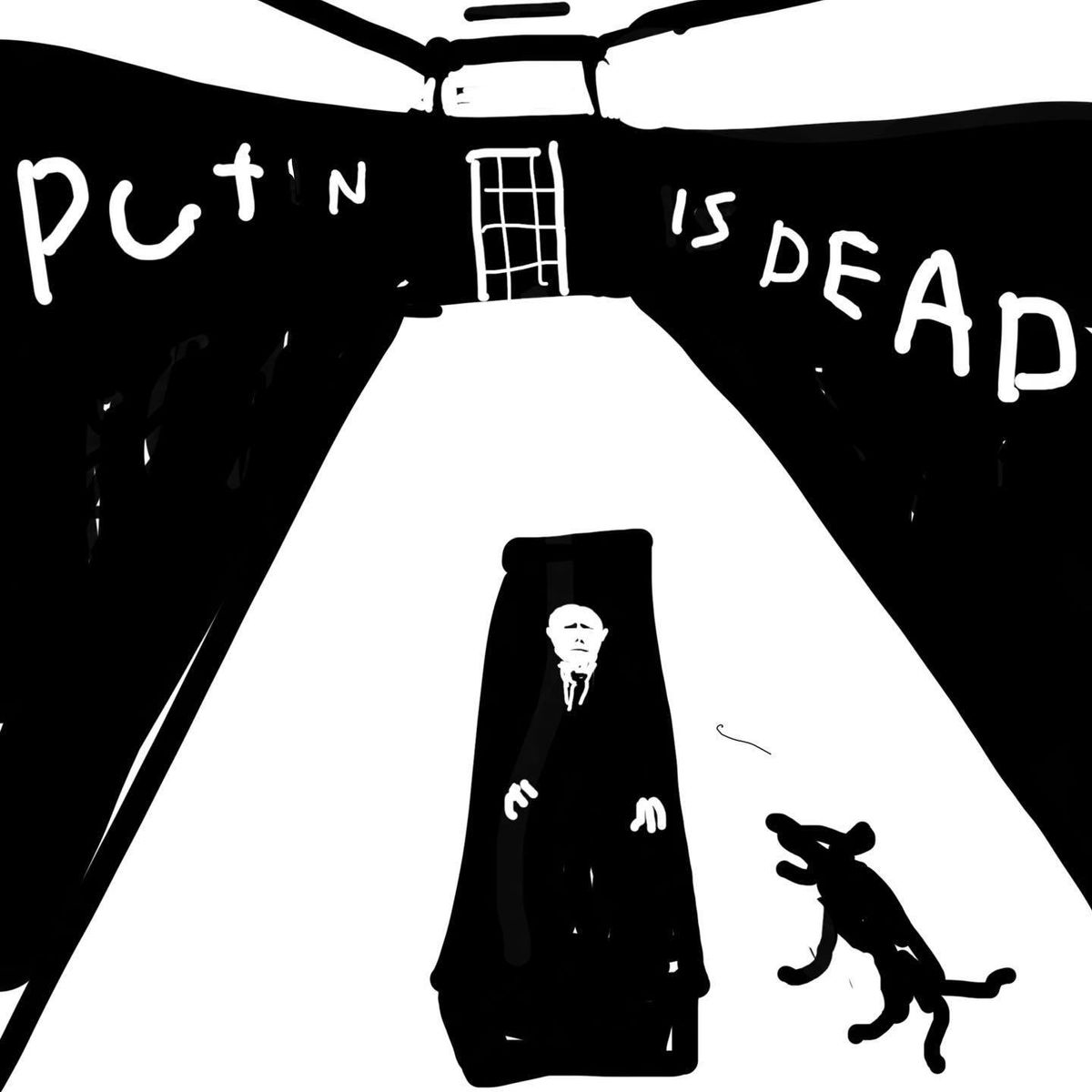 Alisa Yoffe's Putin is Dead, made for the cover of Xanax Tbilisi's song of the same name Courtesy of the artists
