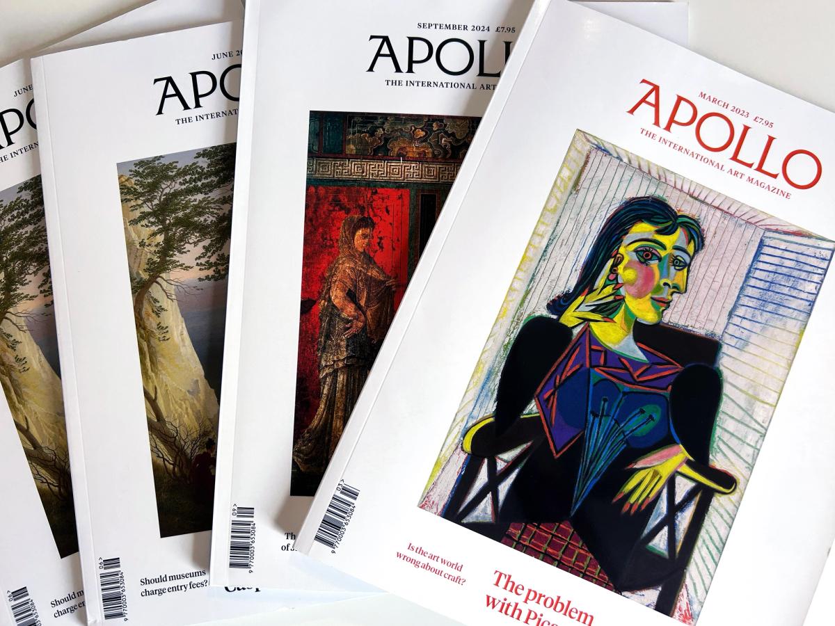 Founded in London in 1925 and published monthly, Apollo was previously owned by the Barclay family